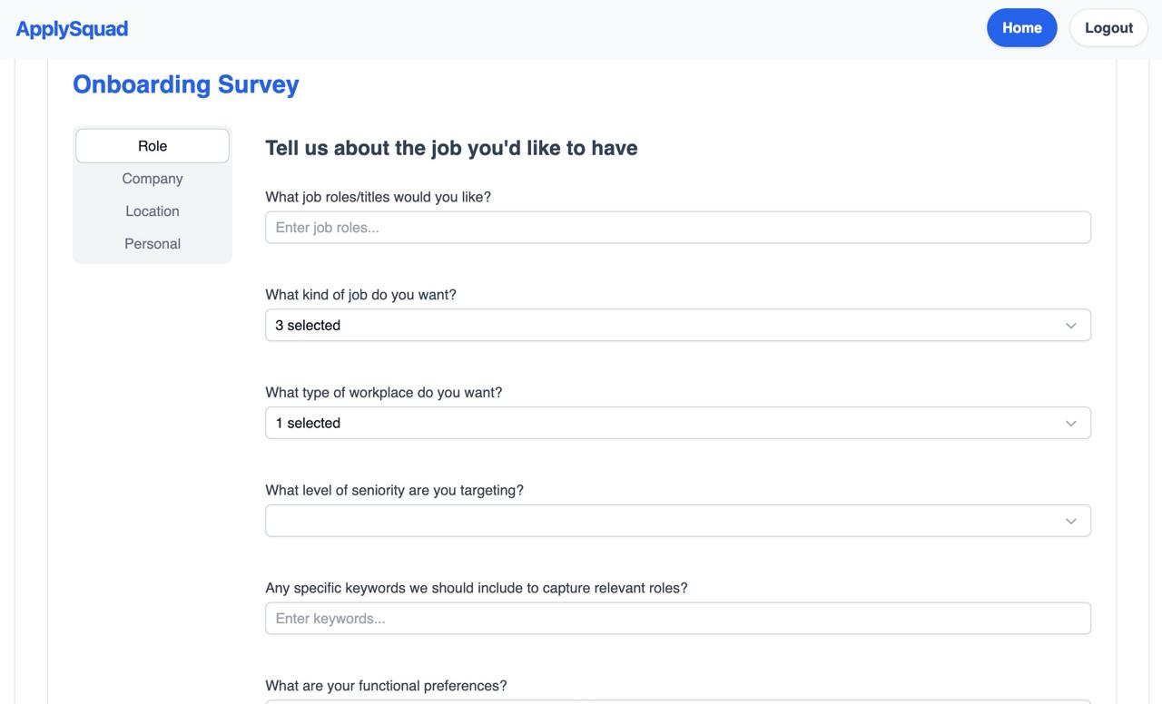 Upload resume screenshot